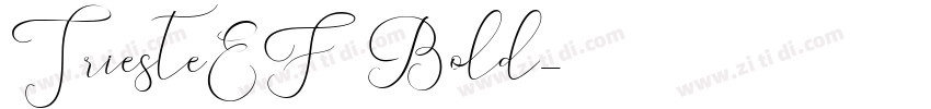 TriesteEF Bold字体转换